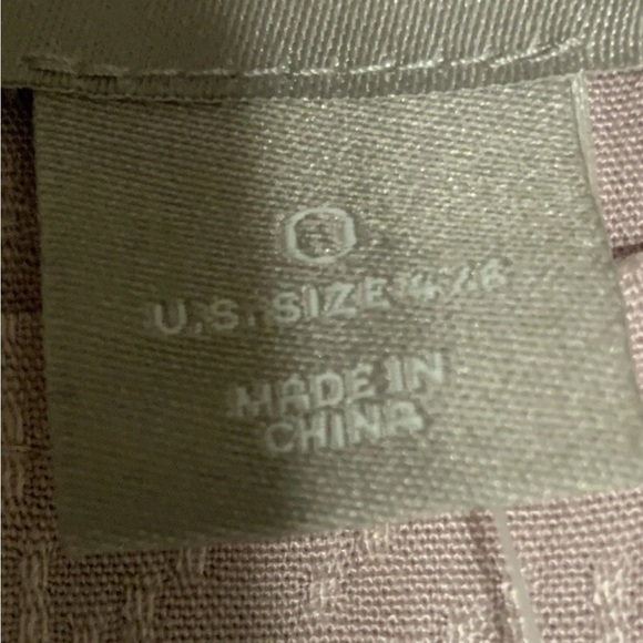 Chicos Women’s top shirt blouse Ruffle Solid Short-Sleeve Soft Lilac Size 0 - Picture 12 of 12